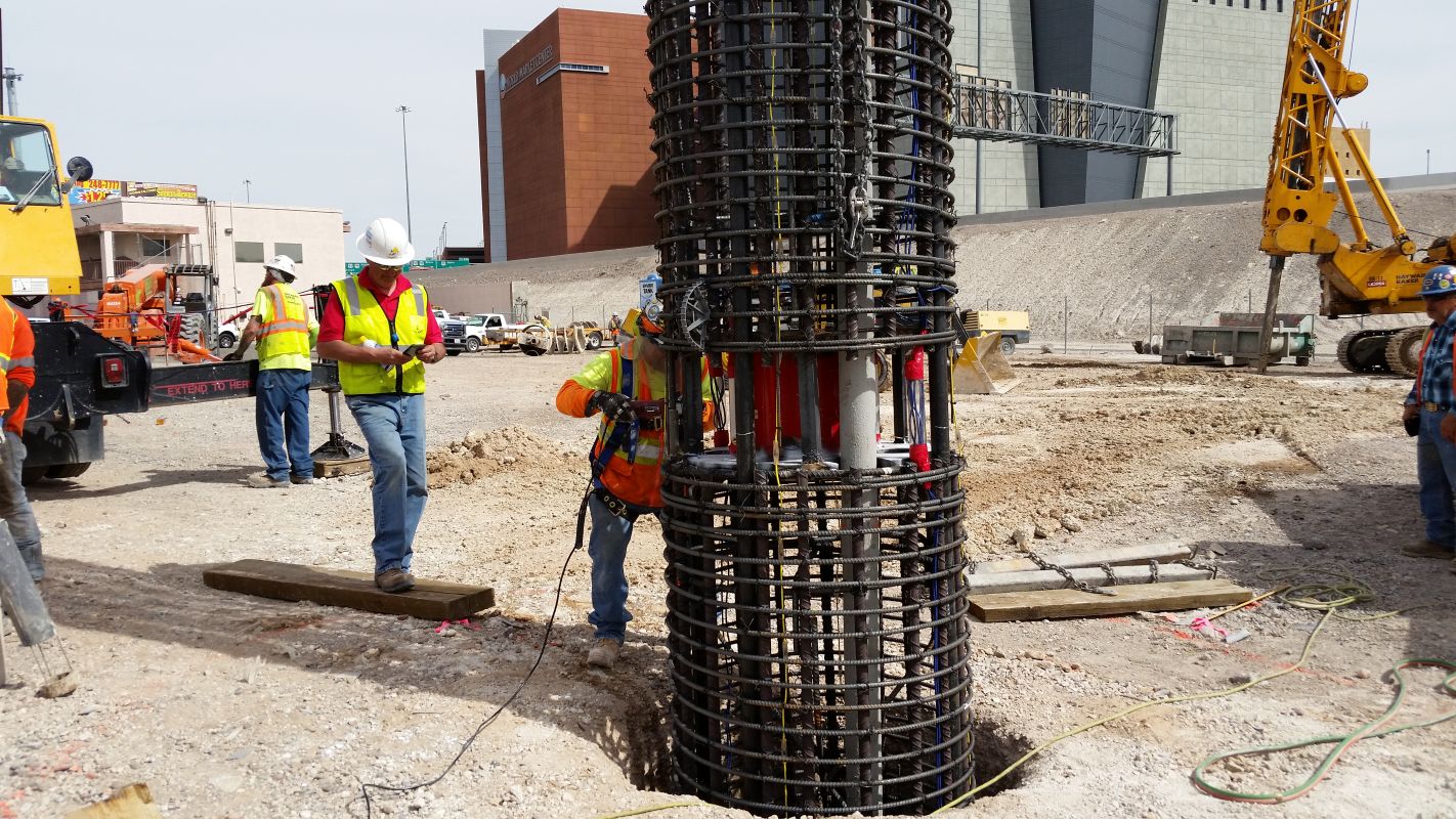 drilled shaft foundation interchange project neon las vegas