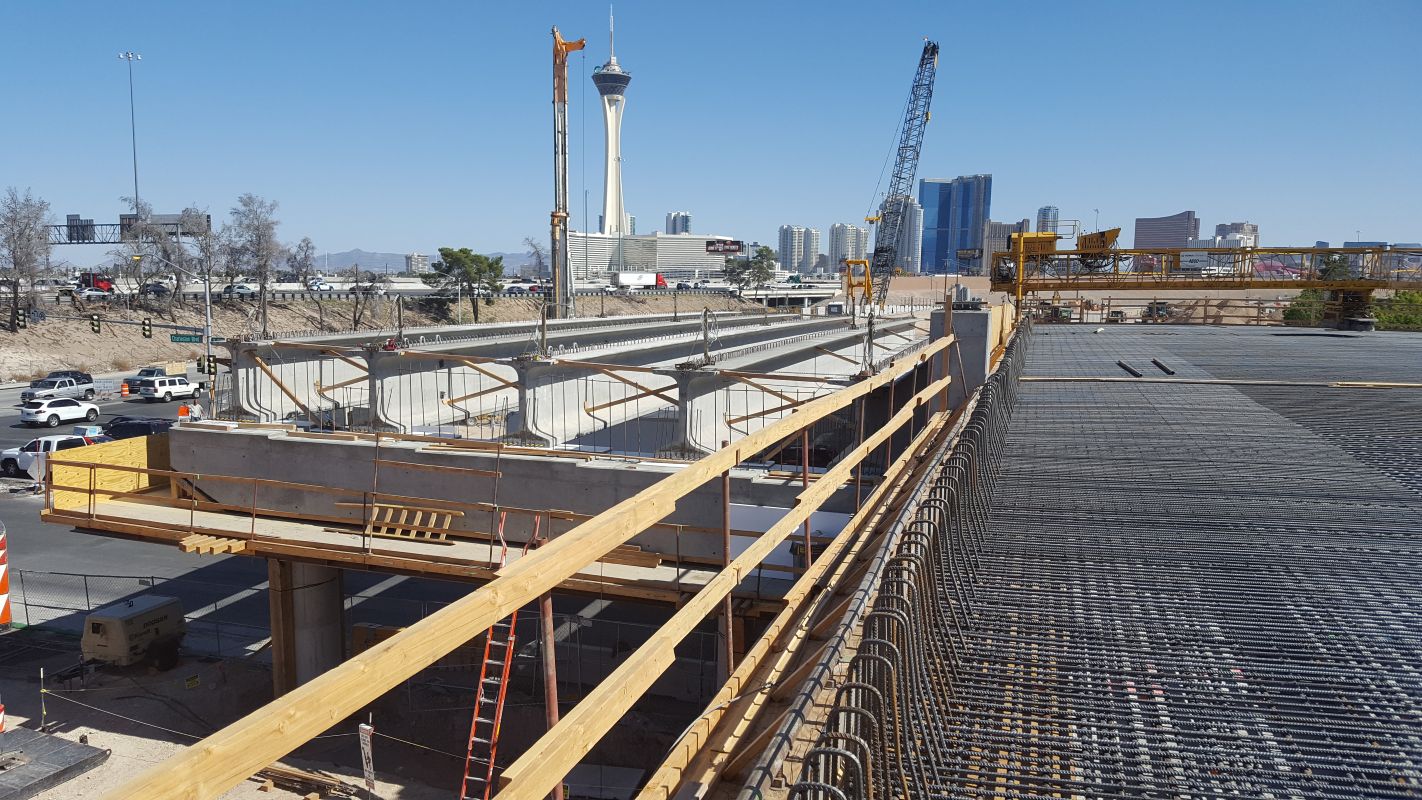 las vegas, nevada interchange construction project neon