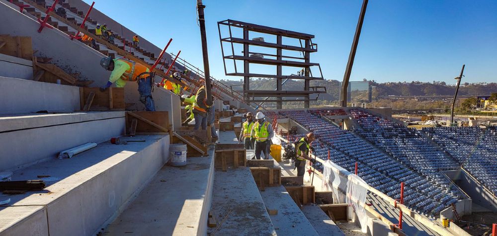 Snapdragon Stadium San Diego materials testing inspection