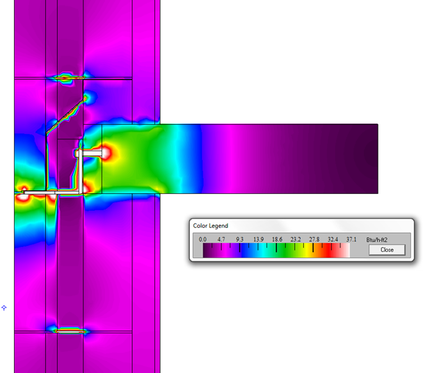 Thermal Analysis of Wall to Slab Connection and Subsequent Heat Transfer
